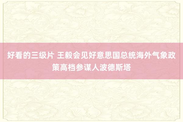 好看的三级片 王毅会见好意思国总统海外气象政策高档参谋人波德斯塔