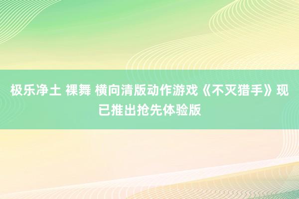 极乐净土 裸舞 横向清版动作游戏《不灭猎手》现已推出抢先体验版