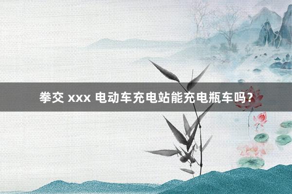 拳交 xxx 电动车充电站能充电瓶车吗？