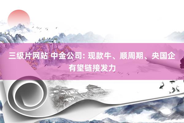 三级片网站 中金公司: 现款牛、顺周期、央国企有望链接发力