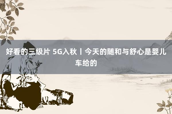 好看的三级片 5G入秋丨今天的随和与舒心是婴儿车给的