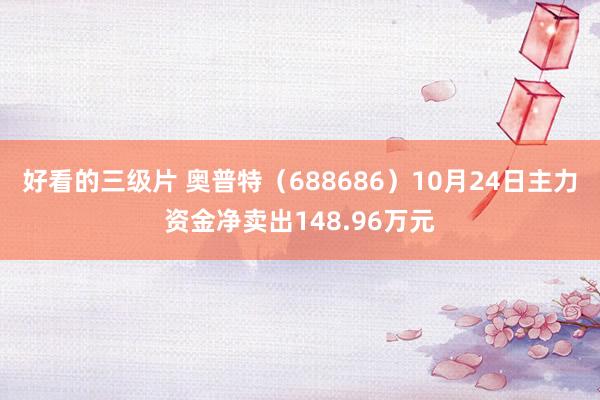 好看的三级片 奥普特（688686）10月24日主力资金净卖出148.96万元