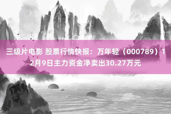 三级片电影 股票行情快报：万年轻（000789）12月9日主力资金净卖出30.27万元