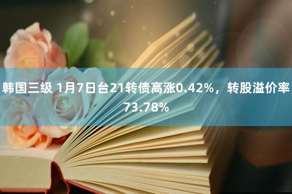 韩国三级 1月7日台21转债高涨0.42%，转股溢价率73.78%